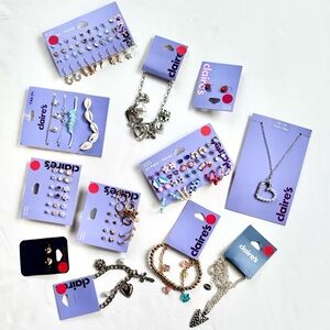 NEW! Earrings Bracelets and Necklaces Claire’s Jewelry NWT LOT